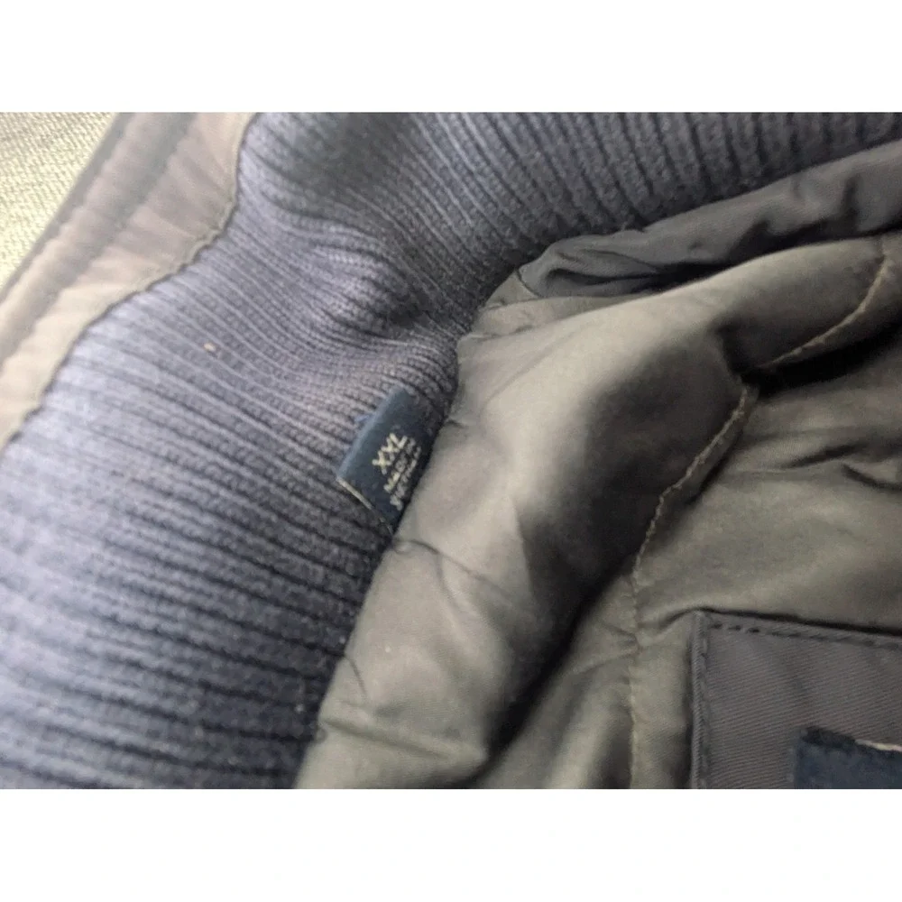 Vintage‎ Tommy Hilfiger Reflective Bomber Style Jacket Mens XXL Full Zip Coat
